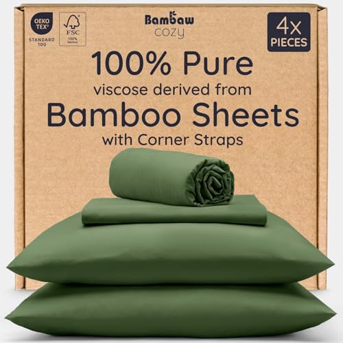 Bambaw 100% Viscose Derived from Bamboo Sheets Queen Size Set