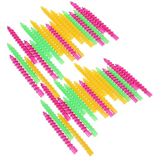 BUTIFULSIC Kit de 100 Varillas para Rizar el Cabello Diseño Espiral, Material Abs Resistente, Adecuado para Uso en Casa y Salón, Crea Rizos en Espiral Duraderos Color Color Aleatorio