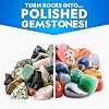 NATIONAL GEOGRAPHIC Rock Tumbler Grit & Media Refill Kit Rock Polishing Supplies Kit, 4-Stage Silicon Carbide Bulk Grit, 1.5 Pounds of Ceramic Pellets, Stone Tumbling & GemFoam Polishing Media