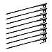 Hikemax Forged Steel Burly Tent Solid Stakes - Heavy Duty Tent Pegs with 600D Oxford Fabric Pouch - Pack of 8