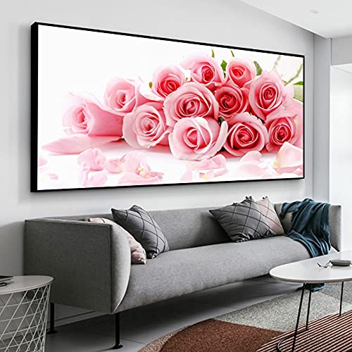 Kit Peinture au Diamant Rose Rose | Cadeau Idéal Arts et Artisanat