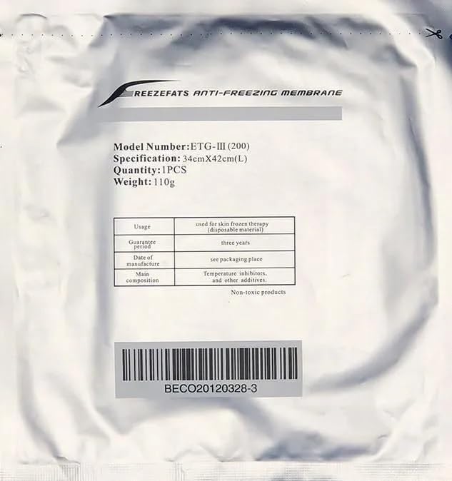10pcs Anti Freeze Membrane Film Anti Cold Freeze Fat Cooling Weight Loss Therapy Cryo Pads Antifreeze Cooling Gel Film-110gm-image-3