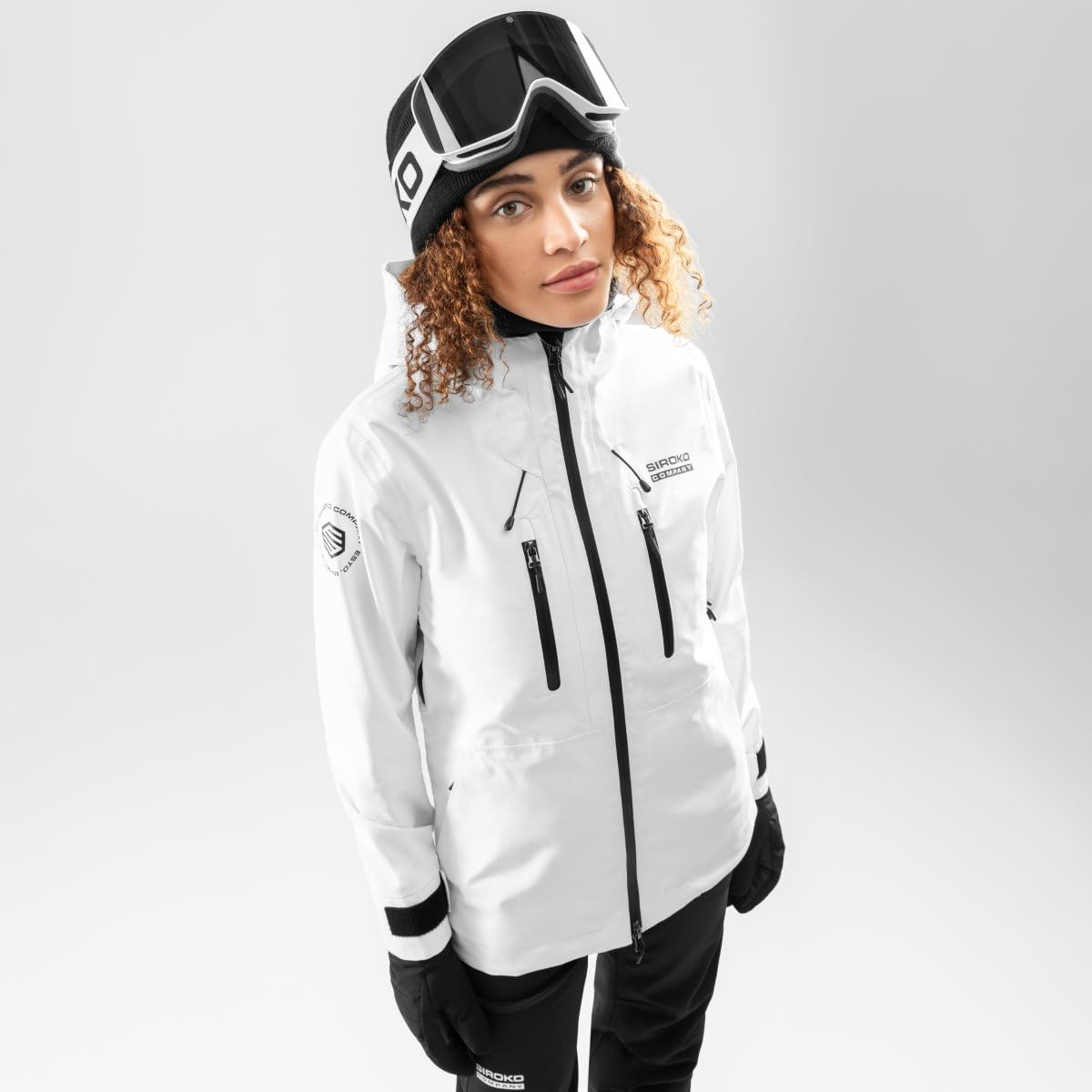 SIROKO Chaqueta de snowboard recco® esquí y nieve W5-W Megeve Blanco