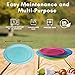 Imperial Home Plastic Plates, Outdoor Plate Set, Party Supplies, Reusable Picnic or Camping Plates, Use for Dinner, Salad Dishes, Snack or Lunch, Safe, BPA Free Colorful Dinnerware Set of 4 (10 inch)