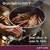 Anolon Allure Hard Anodized Nonstick Deep Square Griddle Pan/Grill, 11 Inch - Dark Gray #3