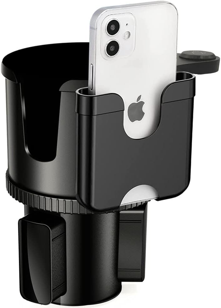 Expansor Ajustable Portavasos para Carro con Soporte para Teléfono