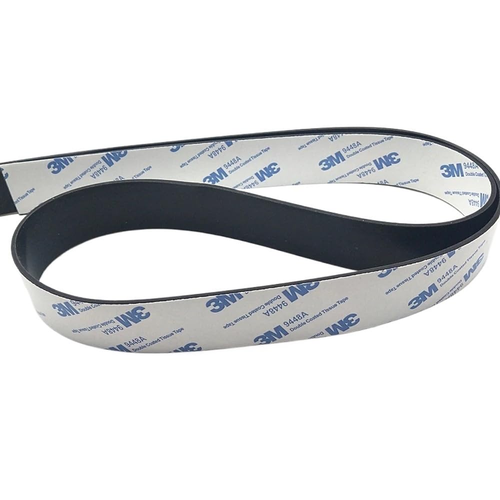 1PC Black Silicone Rubber Strip Self Adhesive Seal Gasket 300mmx10mm/20mm/30mmx0.5mm/1mm/2mm/3mm(300x20x2mm)