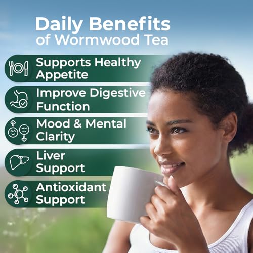 Image of 4 oz. Wormwood Tea Wormwood Herb Dried Herb Tea (Artemisia Absinthium) - 113g Dry Wood Worm Artemisiae Absinthii Herba Artemisa Ajenjo Hierba