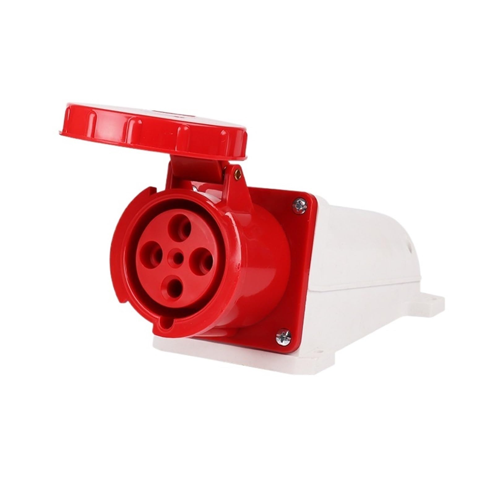 MUYTQAERG Industrial Exposed Three-Phase Four-Wire Socket 4-Hole 63A Aviation Waterproof IP44 ZQ-134