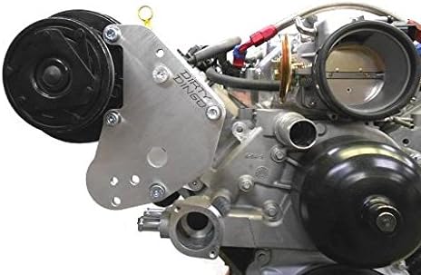 Dirty Dingo LS 3/8 Billet Camaro R4 A/C Bracket Assembly Tensioner and Idler Pulley
