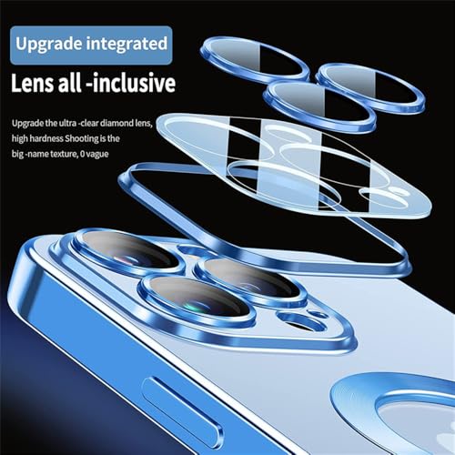 Coque iPhone 16 Pro Max transparente silicone aimantée or - 5