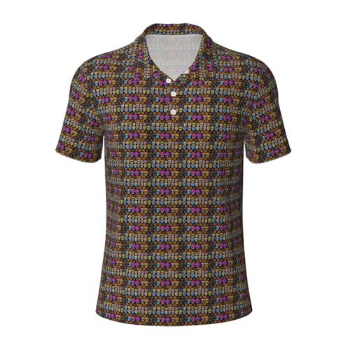 Polo crâne rose homme pour le golf et le bureau au quotidien