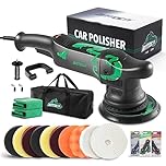 BATOCA Dual Action Polisher, 6 Inches and 700w Random Orbital Car Buffer, 6 Variable Speed DA Polisher with Foam/Wool Pads, Polish Bonnet, Microfiber Towels for Waxing,Buffing,Polishing