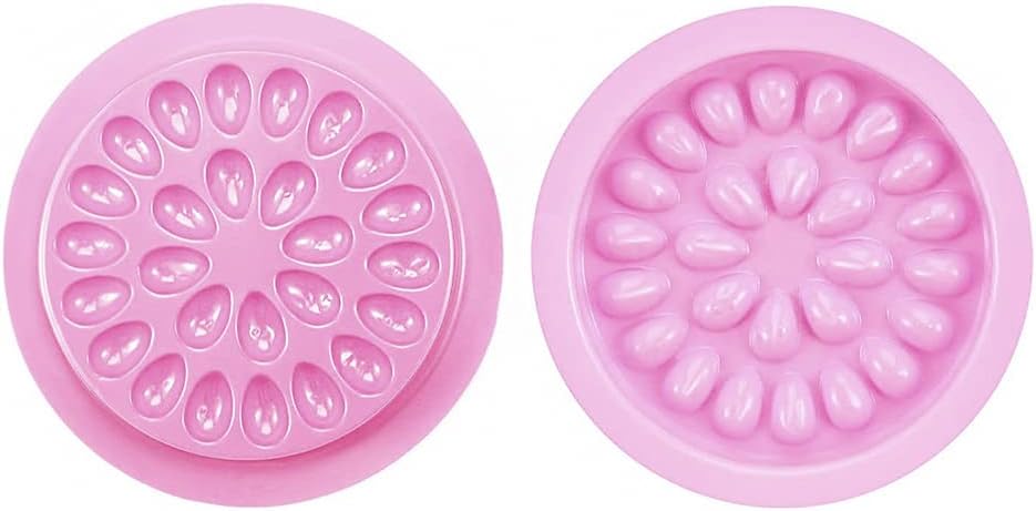 CENPEK 100 Pack Eyelash Glue Holder False Lash Glue Holder Tray Eyelash Extension Glue Holder Pallet Pads