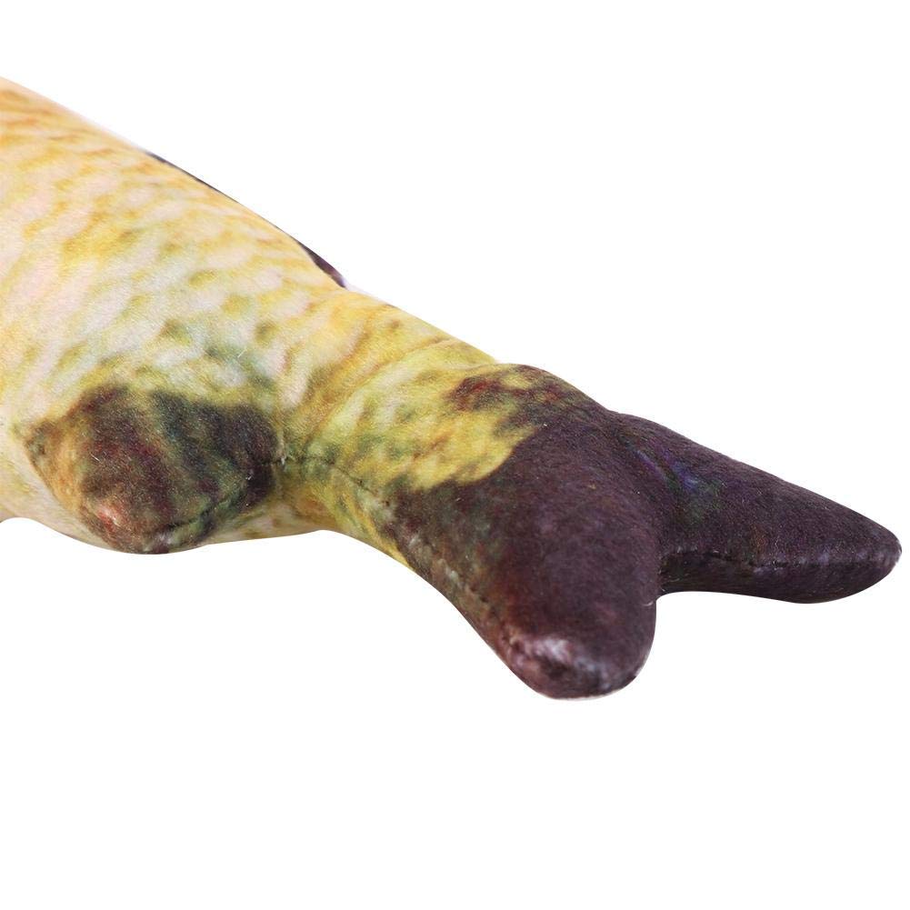 CLQ Juguetes para Gatos, Juguetes para Gatitos Juguetes para Mascotas, Juguetes de simulación de Hierba gatera para Gatitos Juguetes con Forma de pez (L)