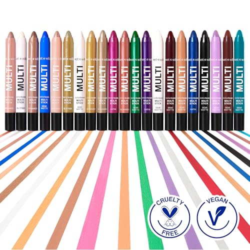 Wet N Wild 260A Color Icon Cream Eyeliner Eyeshadow Multi-Stick, Moisturizing, Nourishing Velvety Cream-To-Powder Buildable & Blendable Formula, Cruelty-Free & Vegan - Blue Lah Lah thumb #5