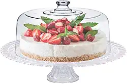 Ruvolo Boleira Verona, Boleira com Tampa Acrílica e Prato de Vidro