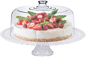 Ruvolo Boleira Verona, Boleira com Tampa Acrílica e Prato de Vidro