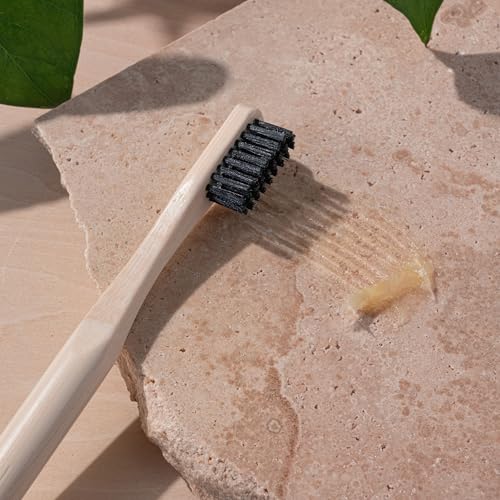 Image of EcoTools Edge Defining Hairbrush, For Precision Styling, Tame Edges, Baby Hair, & Frizz, Dense Synthetic Bristles, Small Brush Head To Style Hairline, Renewable Bamboo, Cruelty-Free, 1 Count