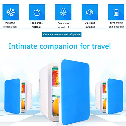 JTJxop Mini Fridge for Bedroom, 4L / 6 Cans Portable Fridge & Electric
