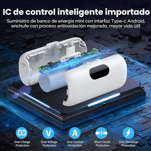 Batería externa ultra compacto mini power bank 5000mAh para solucionar batería baja 5