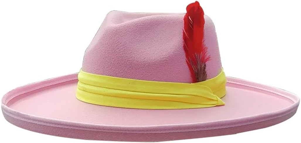 Love Fedora Hat Personality Big BRaised Jazz Hat Easter Winter Gentlemen Hat Women Panama