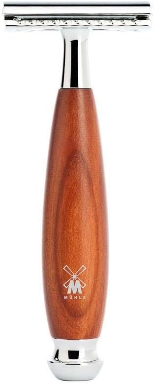 MÜHLE VIVO 4-piece Pure Badger Modern Safety Razor Luxury Wet Shaving Set - Perfect for Every Day Use, Barbershop Quality Close Smooth Shave