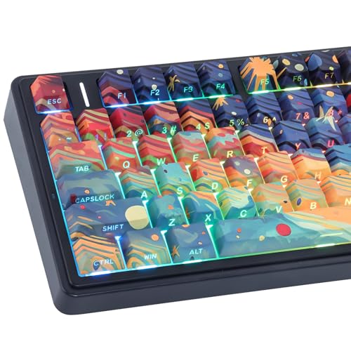 Teclas personalizadas Sunzit Starry Sky de 131 piezas para renovar tu teclado mecánico de juego