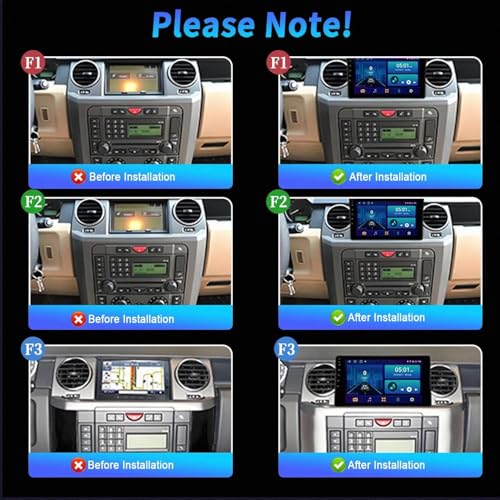 Radio de coche 2 DIN con cámara trasera y comandos al volante para Discovery 3 2