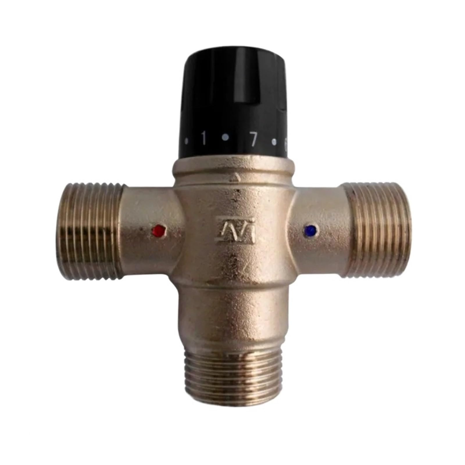 KKCZOFMJ Brass Solar energy thermostatic Mixing Valve thermostatic valve thermostatic faucet DN15 DN20 DN25 underfloor heating boiler(DN20)