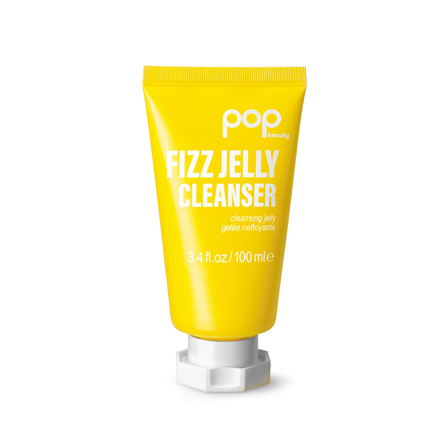 POP Beauty FIZZ JELLY CLEANSER - Textured Jelly Face Wash, Cleanses and Brightens Skin, Removes Makeup Residue | 3.4 Fl Oz