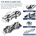 GZXUNFA M3 Stainless Steel Duplex Wire Rope Clips 12Pcs, 1/8 Inch Double Bolt Cable Clamp for 1.5-3mm Wire Cables