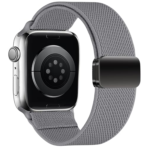 XMUXI Magnetic Nylon Strap Compatible with Apple Watch Band 45mm 44mm 41mm 40mm 42mm 46mm,Soft Sport Solo Loop Watch Belt for iWatch Bands Series 10 9 8 7 6 5 4,SE/2nd,Women Men (B0D8HNFRHD) Amazon Price History, Amazon Price Tracker