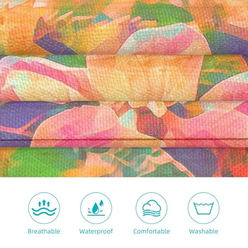 Tablier de cuisine lot de 2 fleuri rouge et jaune avec 4 broches pratiques