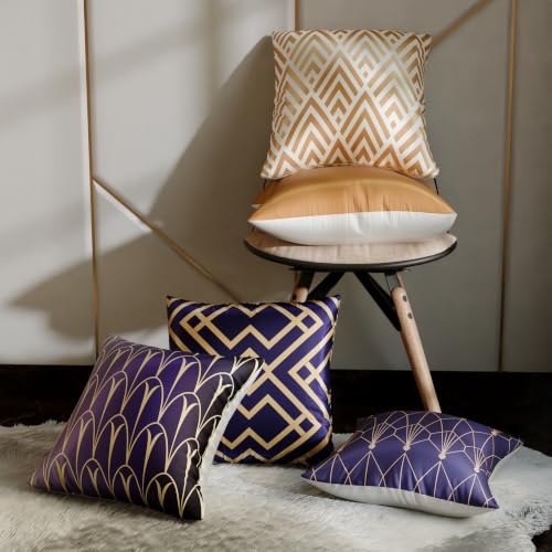 Image of Stoa Paris Cushion Cover Set of 5, Home Decor for Sofa, Bed & Living Room, Digital Printed Cushion Cover 16 Inch x 16 Inch, Soft Touch Finish, Hidden Zip Closure, Ophelia's Reverie - Ophelia