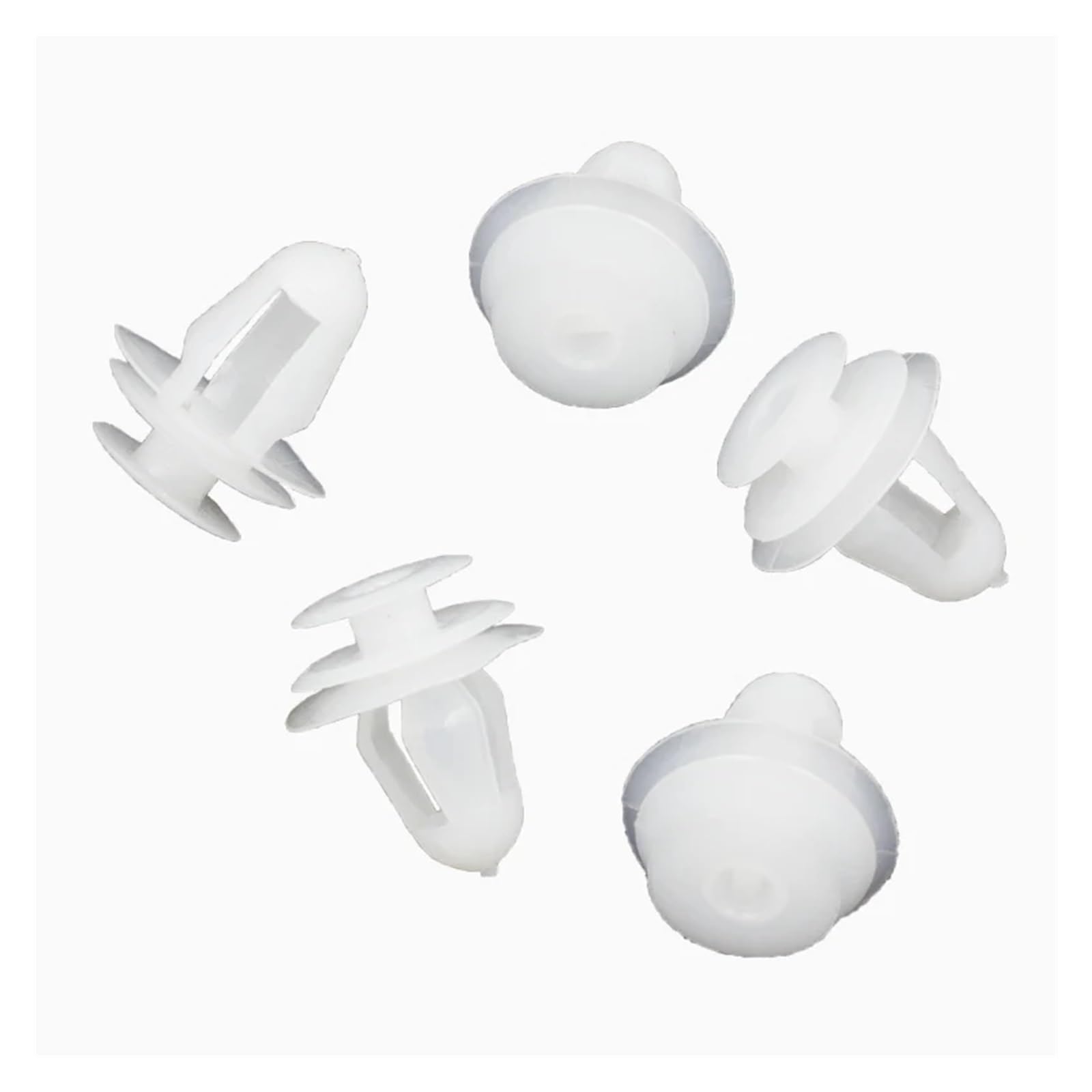 KXFVYNE 50PCS Auto Door Panel Clips Fixing Fastener 9mm Hole Car Interior Trim Card Clip Rivet(White 50PCS)