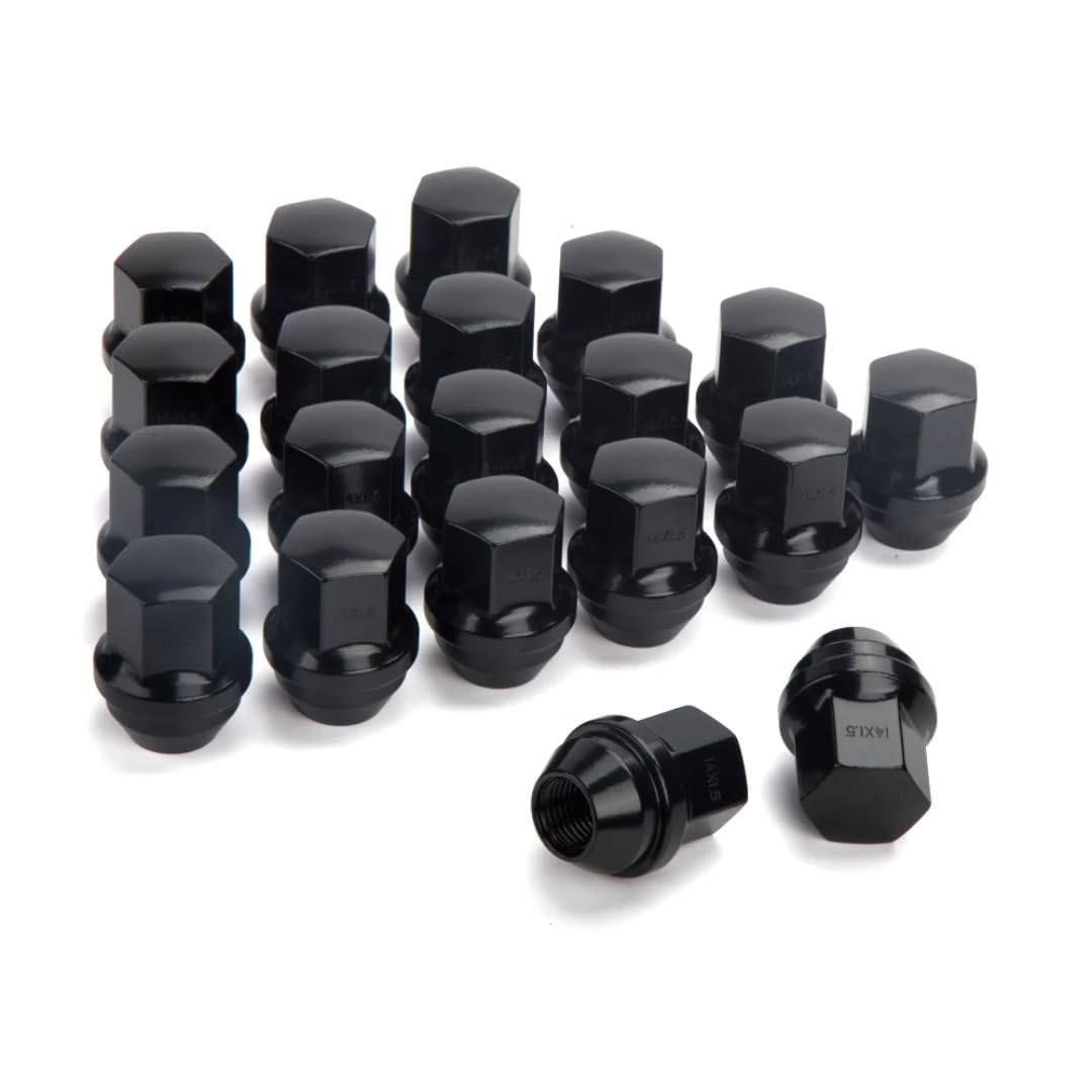 Tuerca De Rueda para Cadillac CTS CTS-V XTS CT6, para Chrysler 300 300C SRT-8, 20 Piezas Tuercas de Rueda de una Pieza M14x1.5 de Extremo Cerrado