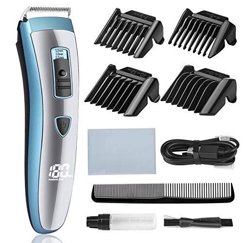 Hair Clippers Cordless Ceramic Blade Mens Hair Beard Trimmer Hair Cutting & Grooming Kit