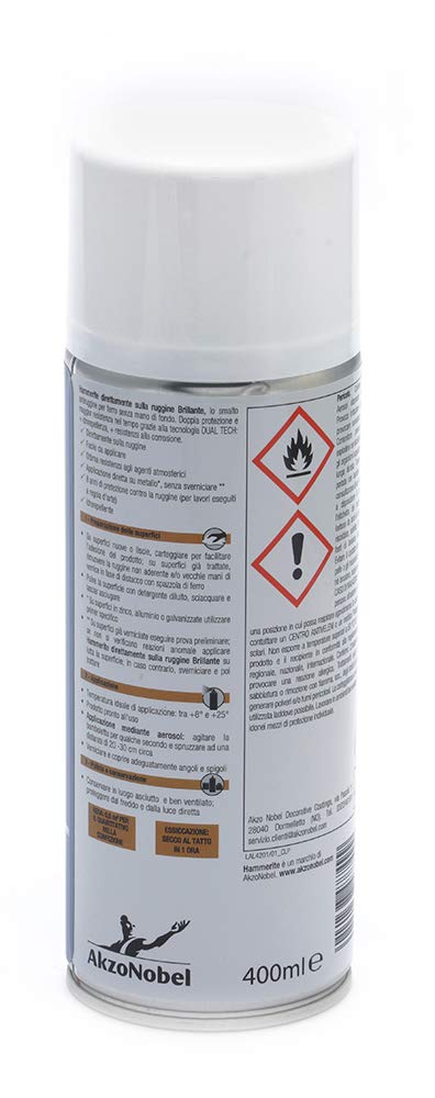 Hammerite Direttamente Sulla Ruggine Brillante Bianco 400 ml Aerosol