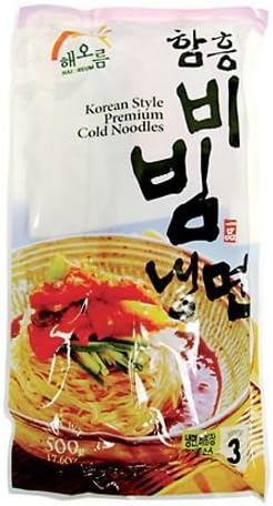 Haioreum Korean Style Premium Cold Noodles (Ham Hung) 3 Servings 500g