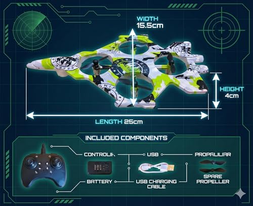 Image of RC Fighter Jet Remote Control Airplane for Kids & Adults | 2.4GHz RC Plane Drone Toy with LED Lights | 360 Flip, Stunt Roll, Easy to Fly Glider Plane Aeroplane Toys for Boys