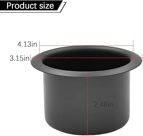 Miniatura 2 de 2 portavasos reclinables para automóvil, soporte de vaso empotrado para vehículo, repuesto de repuesto, accesorios de pieza de montaje para latas de