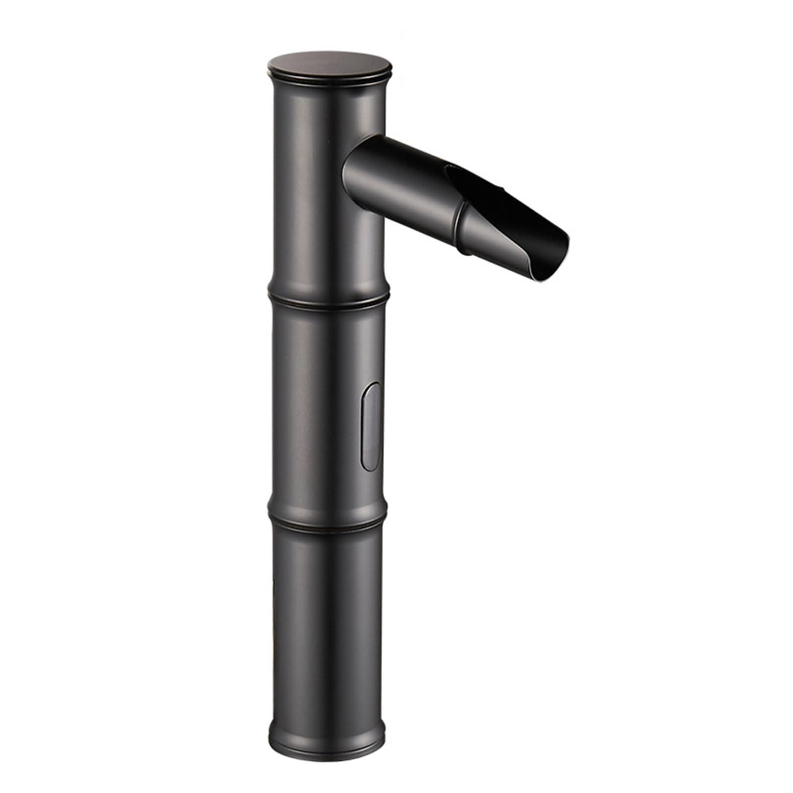 ZYCHSJXA Vintage Bathroom Touchless Sink Taps Black Waterfall Mixer for Basin Sensor Faucet Brass Middle