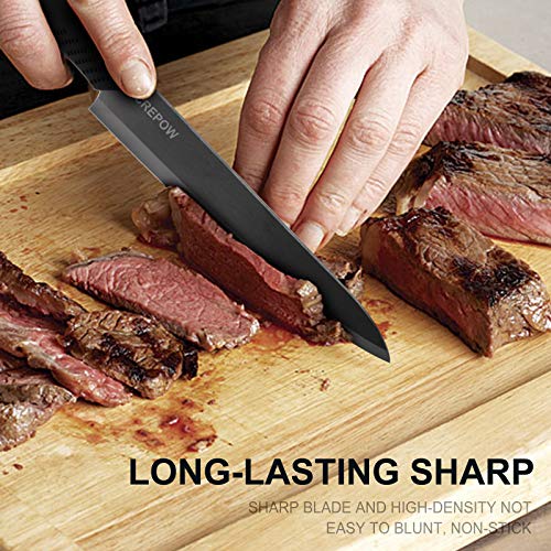 Ceramic knife, CREPOW 6 Piece Ceramic knife Set 6
