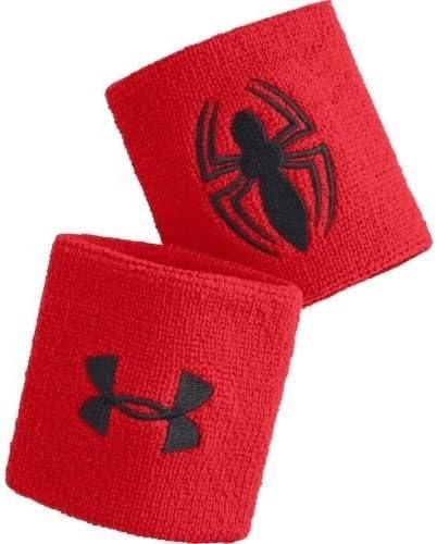 Under Armour Alter Ego Spiderman Wristbands 2 Pack Red