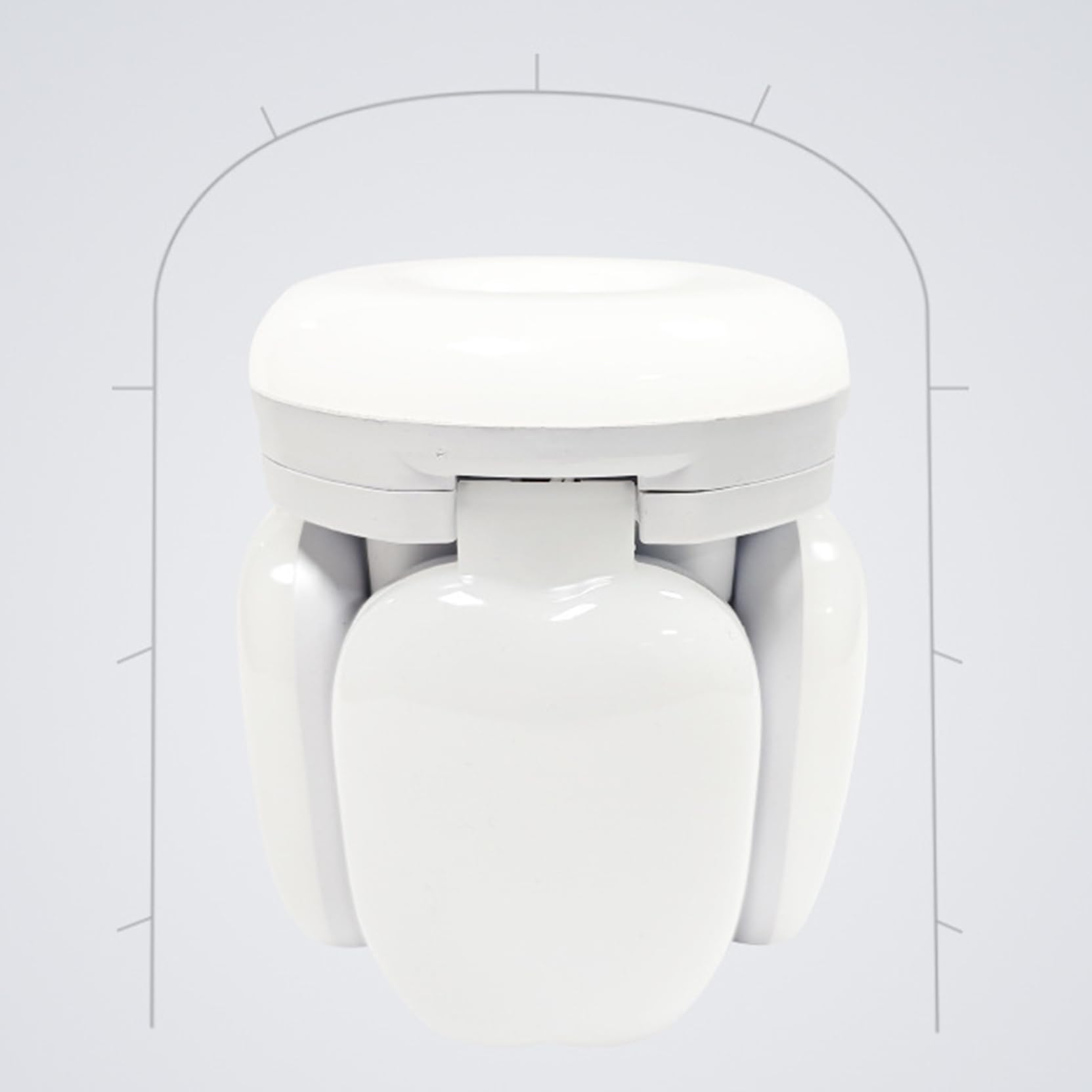 20W Garage Light with 3 Deformable Panels 6000K Ultra Bright LED Ceiling Light Fixture E26 E27 Screw-in Shop — view 5