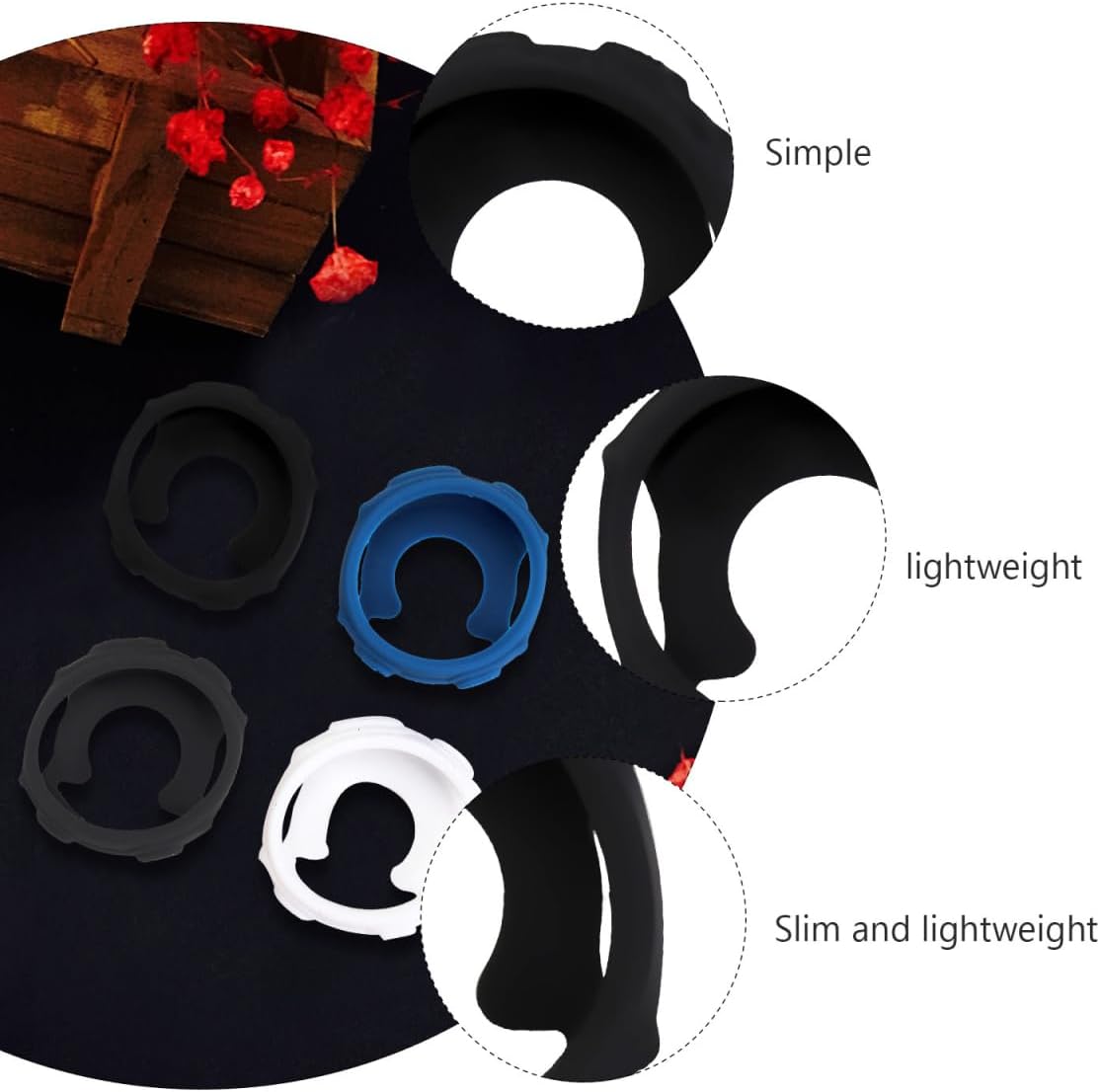 A Garmin Forerunner smartwatch with the black silicone case protector fully installed, showing the watch face and band.