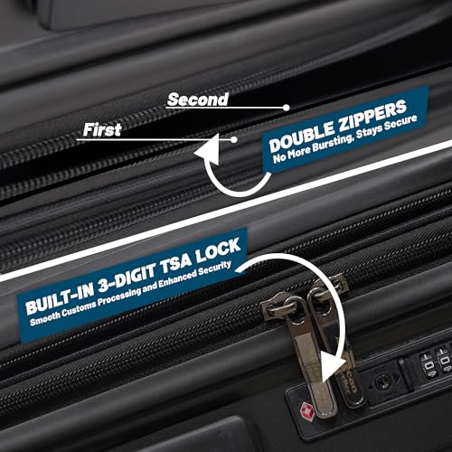 Image of AMERICAN TRAVELLER Smart Trolley Bags | Luggage Suitcase Polypropylene | Durable Hard Shell , TSA Type Lock , Spinner Trolley Luggage, 360 Disc Spinner Wheels