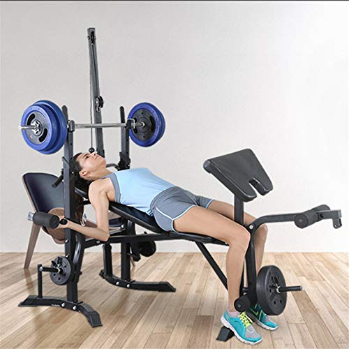 Adjustable Weight Bench Set,Strength Training Benches, Multifunctional Weight-Lifting Bed Weight-Lifting Machine Fitness Equipment for Home/Office/Gym