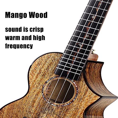 DXIN Ukulélé Soprano, Guitare Légère 4 Cordes, Ukulélé en Bois De Manguier pour Débutant, Guitare Hawaïenne Facile À… - Les Beatles, Paul McCartney, John Lennon, RIngo Starr, George Harrison DXIN Ukulélé Soprano, Guitare Légère 4 Cordes, Ukulélé en Bois De Manguier pour Débutant, Guitare Hawaïenne Facile À… – Image 6